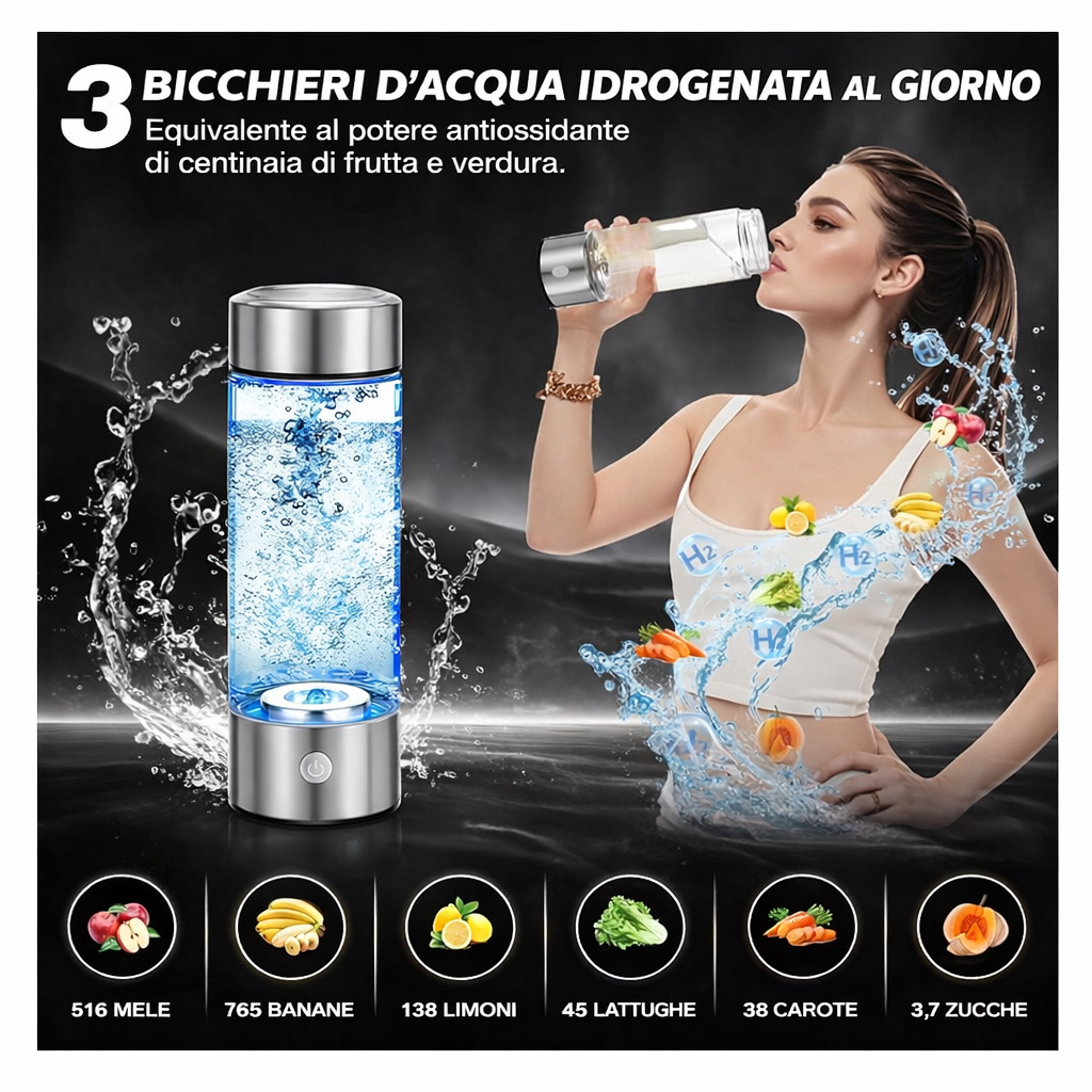 HydrOn™️- La tua acqua idrogenata in 3 minuti